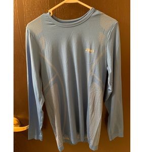 ASICS dry fit blue long sleeve
